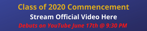 Class of 2020 Commencement Stream Graphic